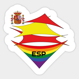 Spain pride flag Sticker